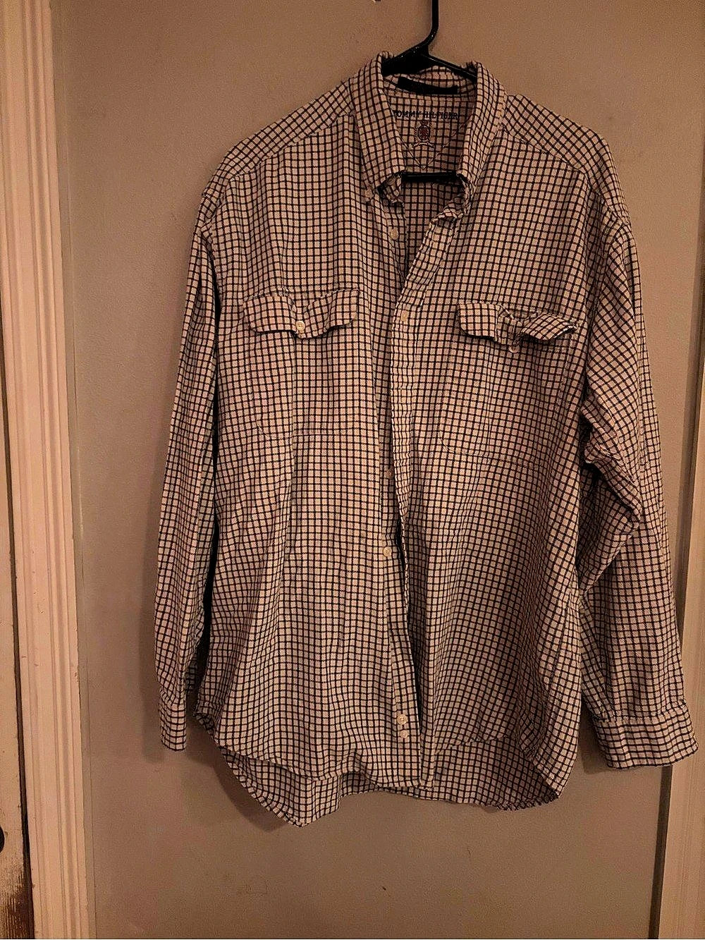 Tommy Hilfiger Checkered Cotton Button Down Shirt